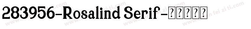 283956-Rosalind Serif字体转换